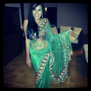 Falling in love with this sari a little bit